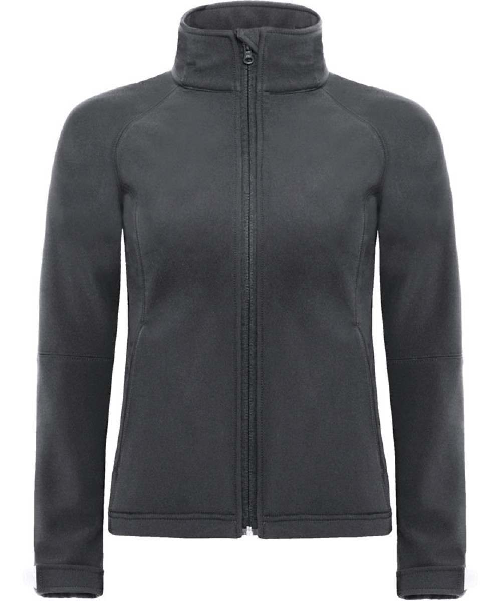 B&C | Hooded Softshell /women Ladies' 3-Layer Hooded Softshell Jacket