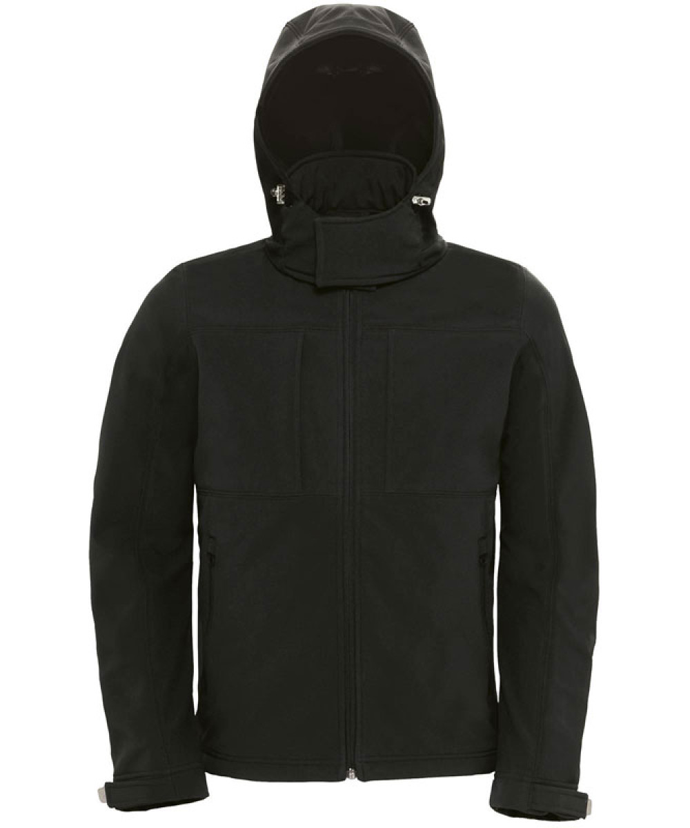 B&C | Hooded Softshell /men Men's 3-Layer Hooded Softshell Jacket