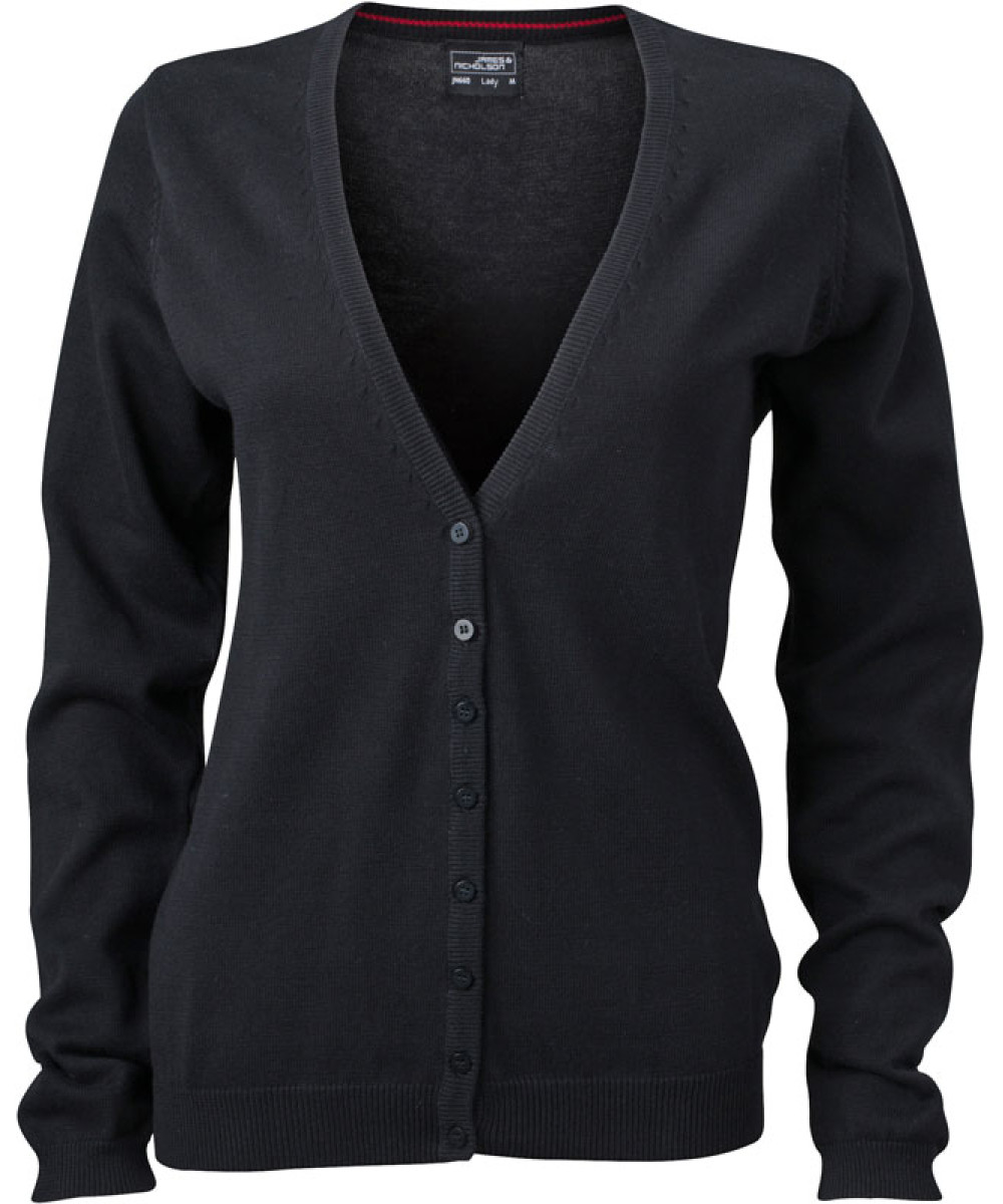 James & Nicholson | JN 660 Ladies V-Neck Cardigan