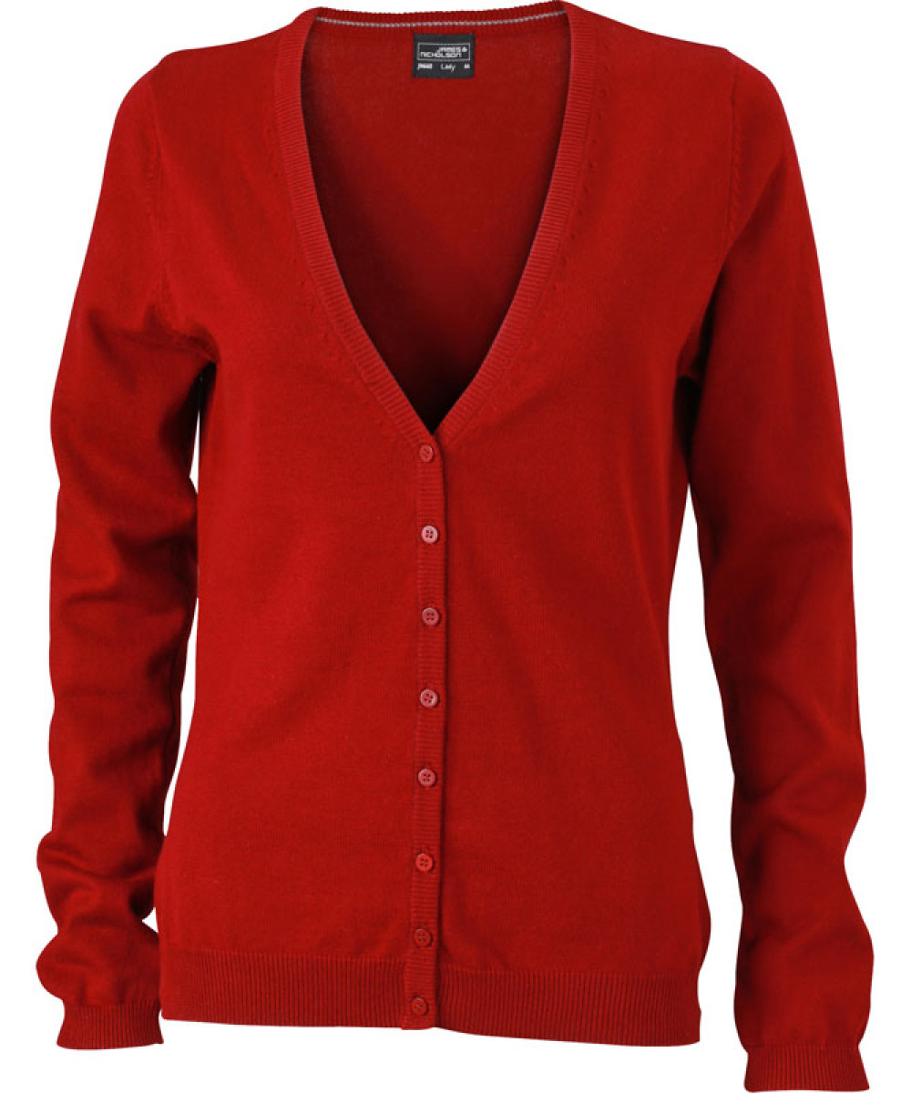 James & Nicholson | JN 660 Ladies V-Neck Cardigan