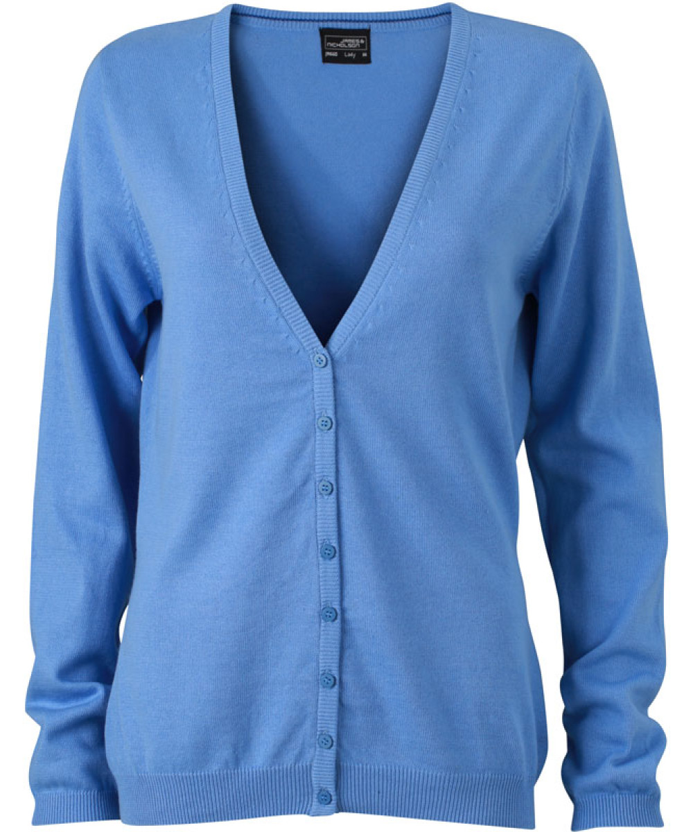 James & Nicholson | JN 660 Ladies V-Neck Cardigan