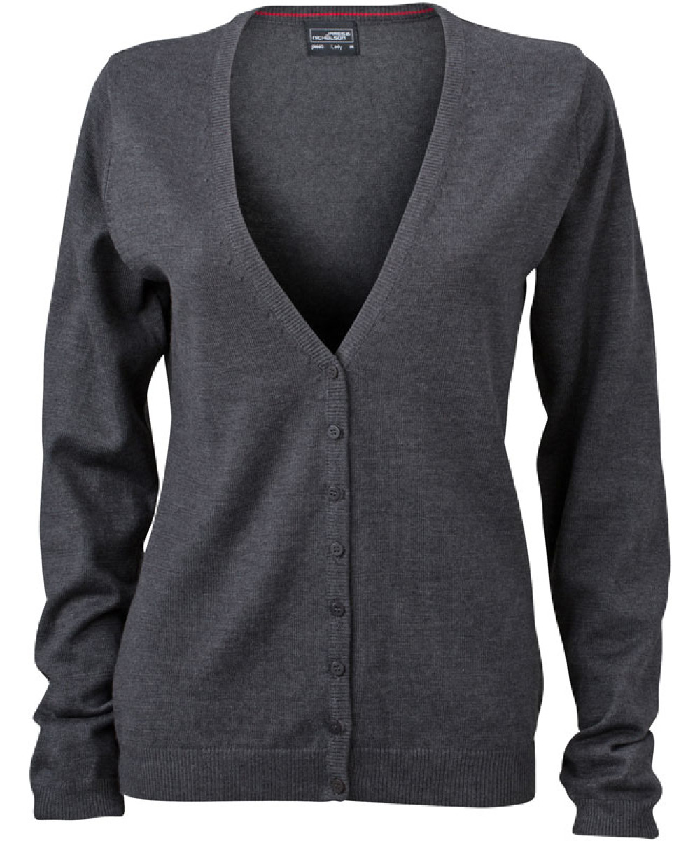 James & Nicholson | JN 660 Ladies V-Neck Cardigan