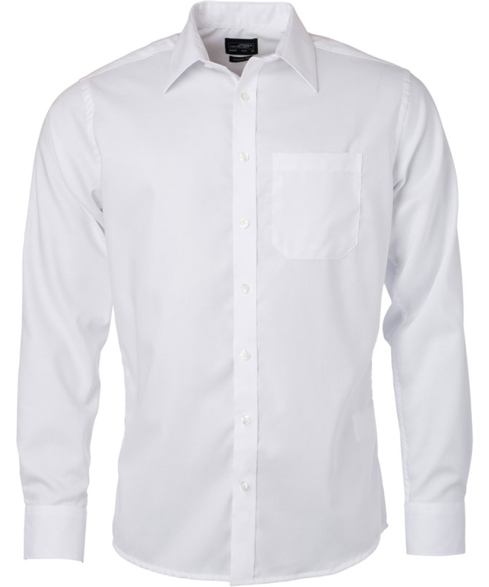 James & Nicholson | JN 682 Micro-Twill Shirt long-sleeve
