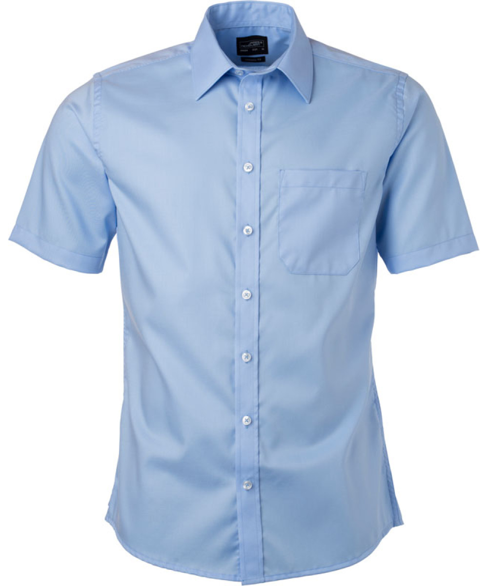 James & Nicholson | JN 684 Micro-Twill Shirt short-sleeve