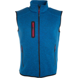 James & Nicholson | JN 774 Men's Knitted Fleece Vest with Stand-Up Collar