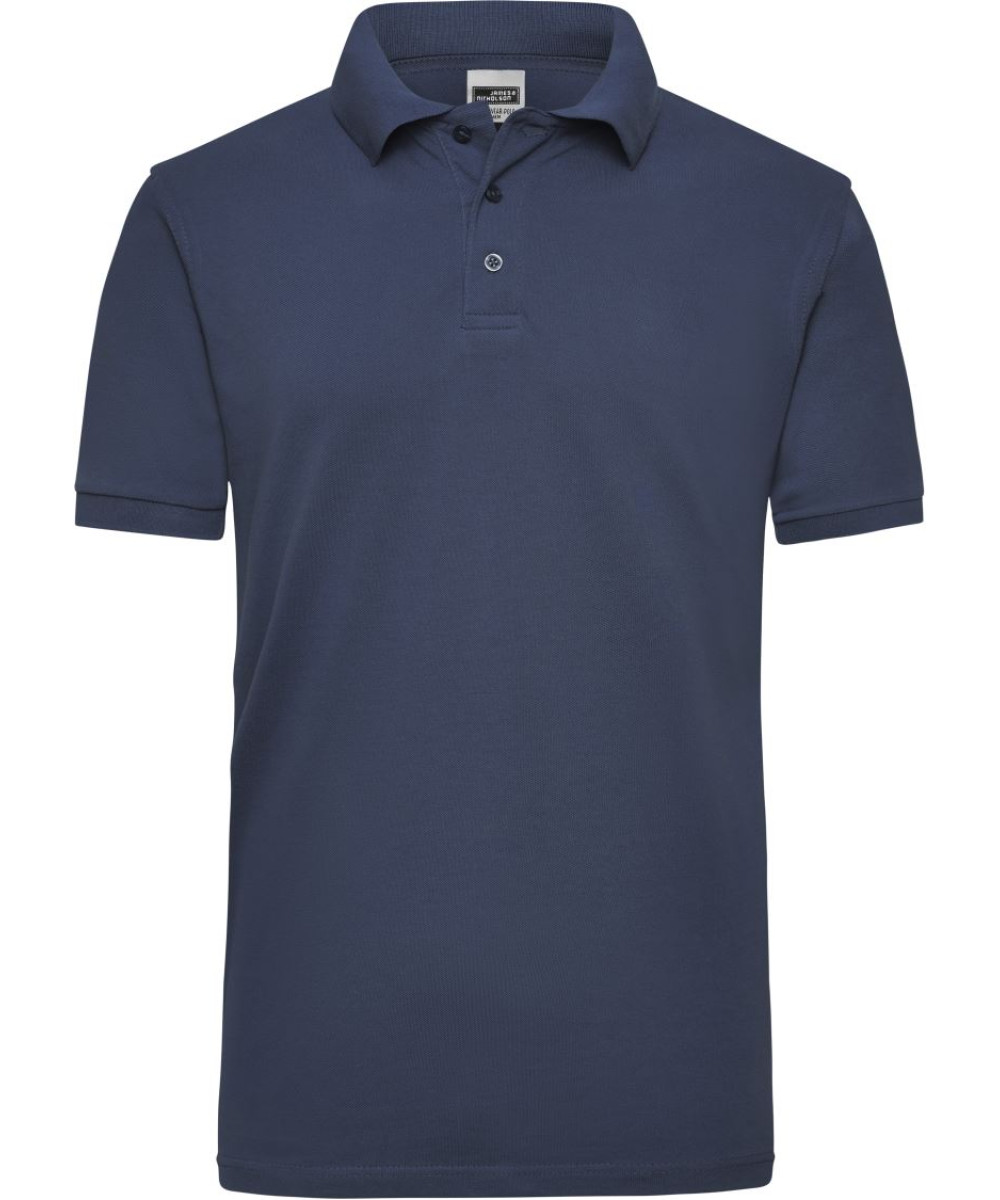 James & Nicholson munkás piké póló céges logóval, galléros kivitelben