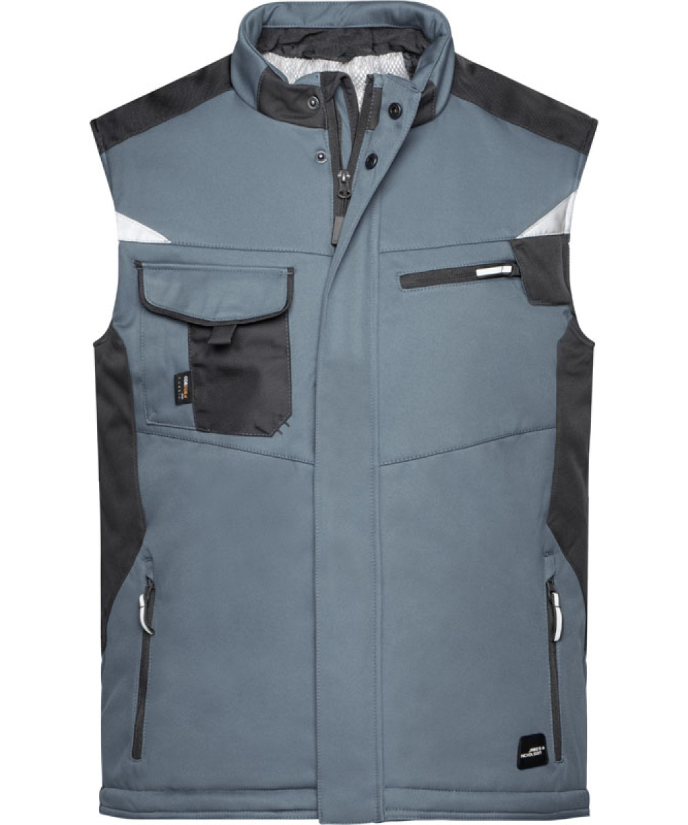 James & Nicholson | JN 825 Workwear Winter Softshell Vest - Strong