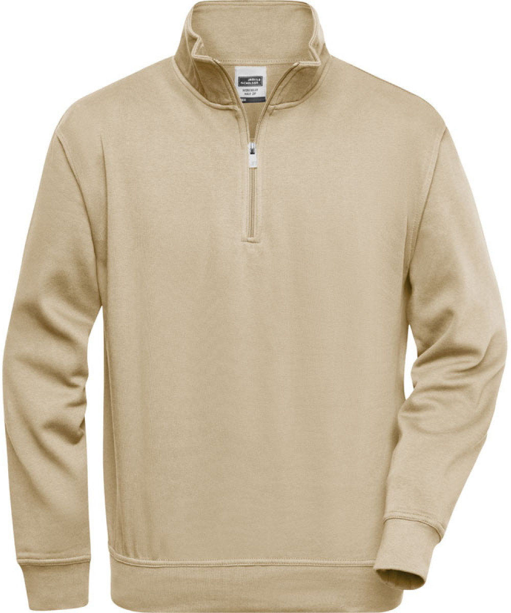 James & Nicholson | JN 831 Workwear Sweatshirt with 1/2 Zip