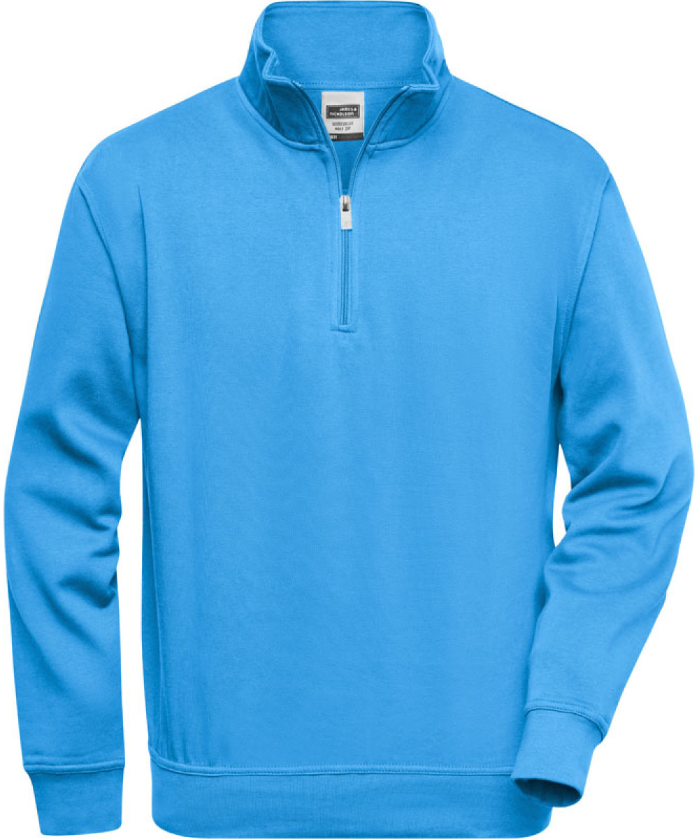 James & Nicholson | JN 831 Workwear Sweatshirt with 1/2 Zip