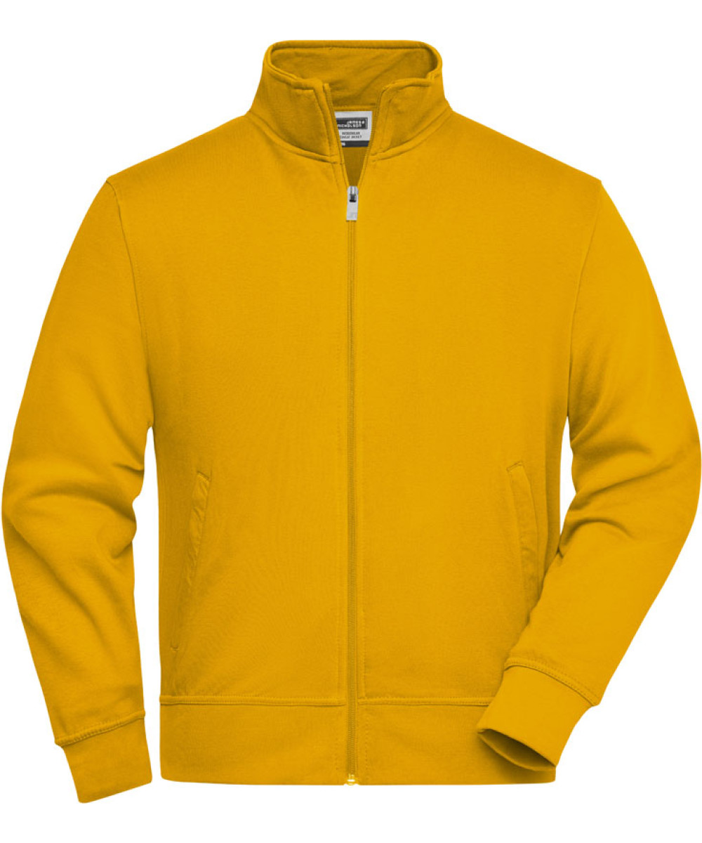 James & Nicholson | JN 836 Sweat Jacket with Stand-Up Collar