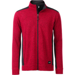 James & Nicholson | JN 862 Men's Workwear Knitted Fleece Jacket - Strong