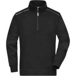 James & Nicholson | JN 895 Workwear Sweater 1/2 Zip - Solid