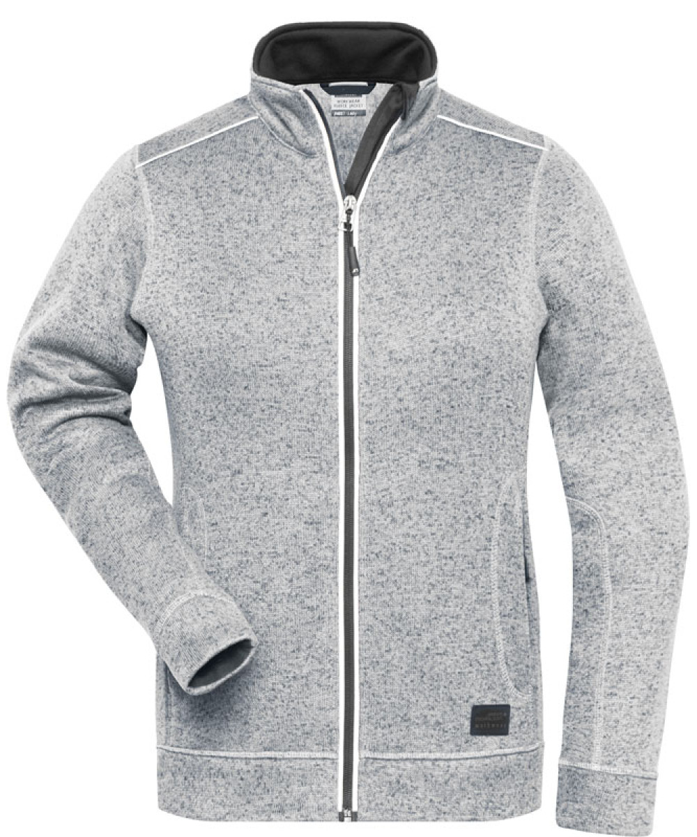 James & Nicholson | JN 897 Ladies' Workwear Knitted Fleece Jacket - Solid