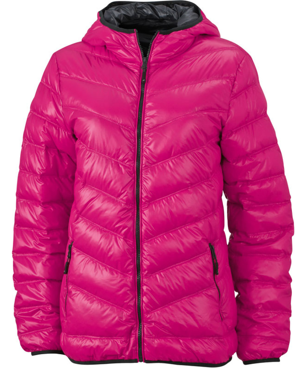 James & Nicholson | JN 1059 Lightweight Ladies Down Hooded Jacket