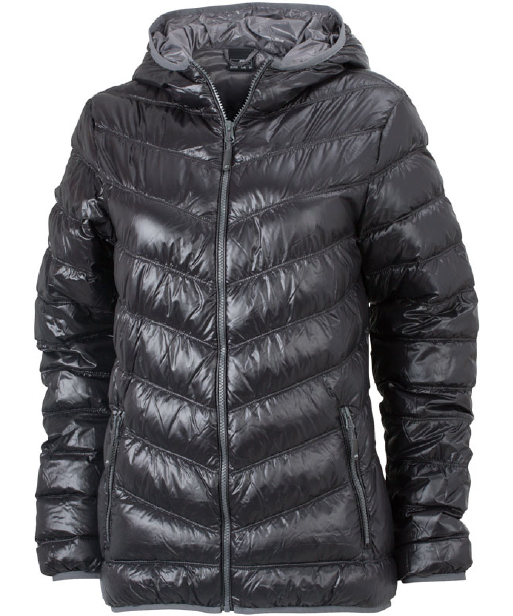 James & Nicholson | JN 1059 Lightweight Ladies Down Hooded Jacket