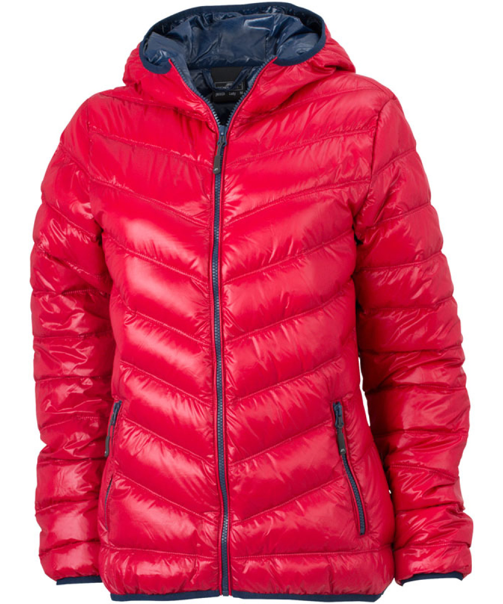 James & Nicholson | JN 1059 Lightweight Ladies Down Hooded Jacket