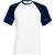 White/deep navy