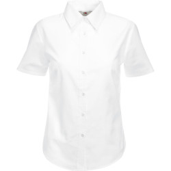 F.O.L. | Lady-Fit Oxford Shirt SSL Oxford Blouse short-sleeve