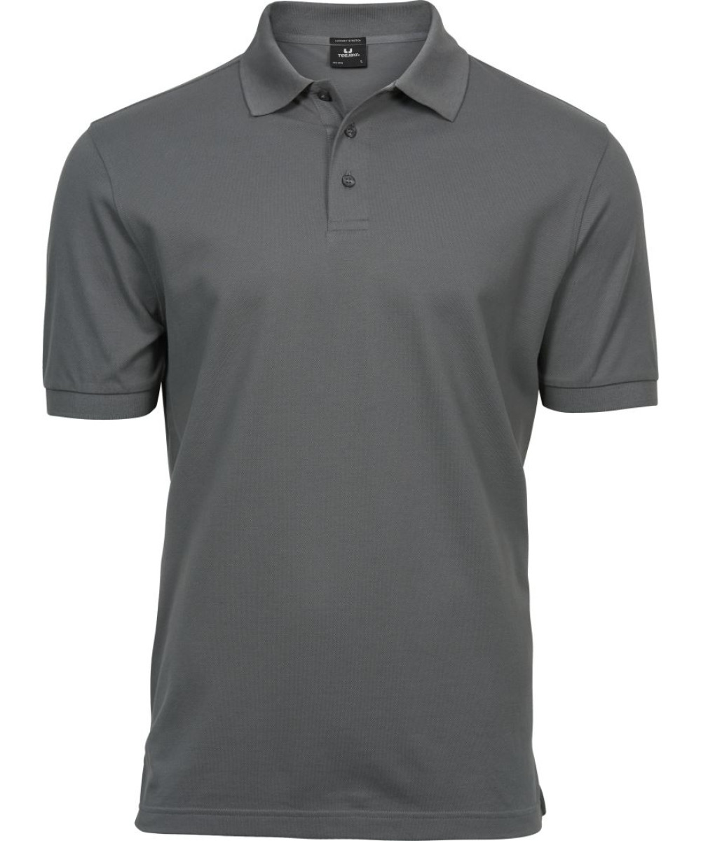 TEE JAYS Férfi galléros póló logózva