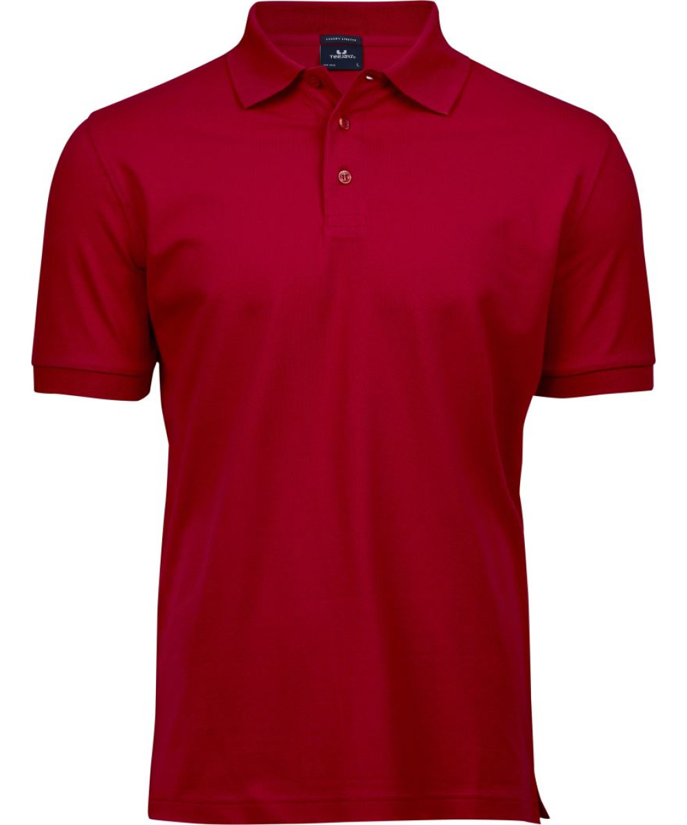 TEE JAYS Férfi galléros póló logózva