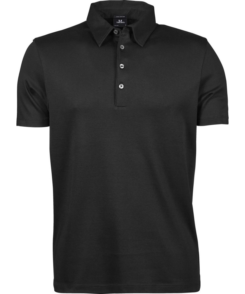 TEE JAYS Férfi galléros póló logózva