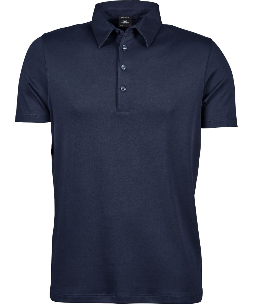 TEE JAYS Férfi galléros póló logózva