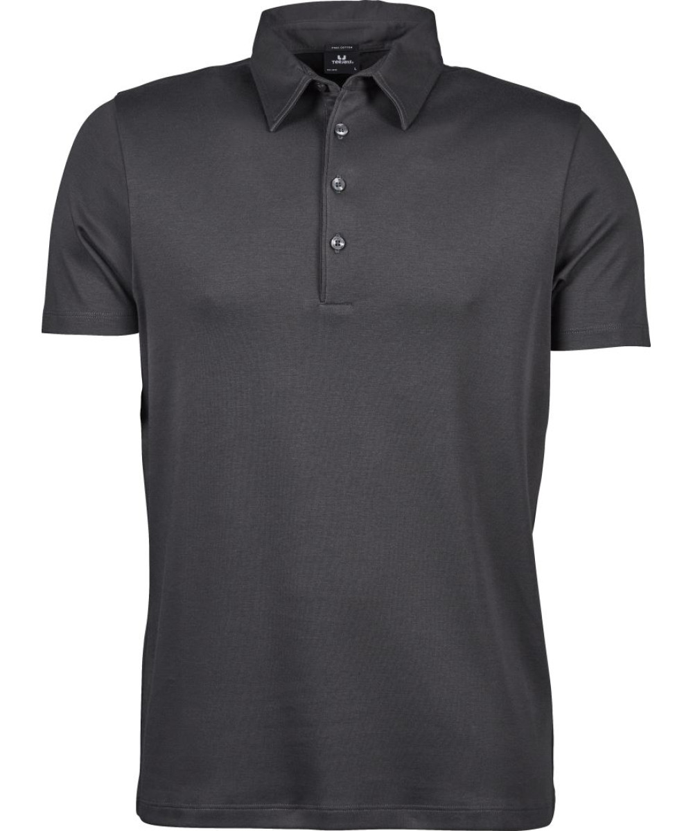 TEE JAYS Férfi galléros póló logózva