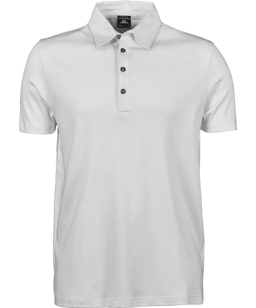 TEE JAYS Férfi galléros póló logózva