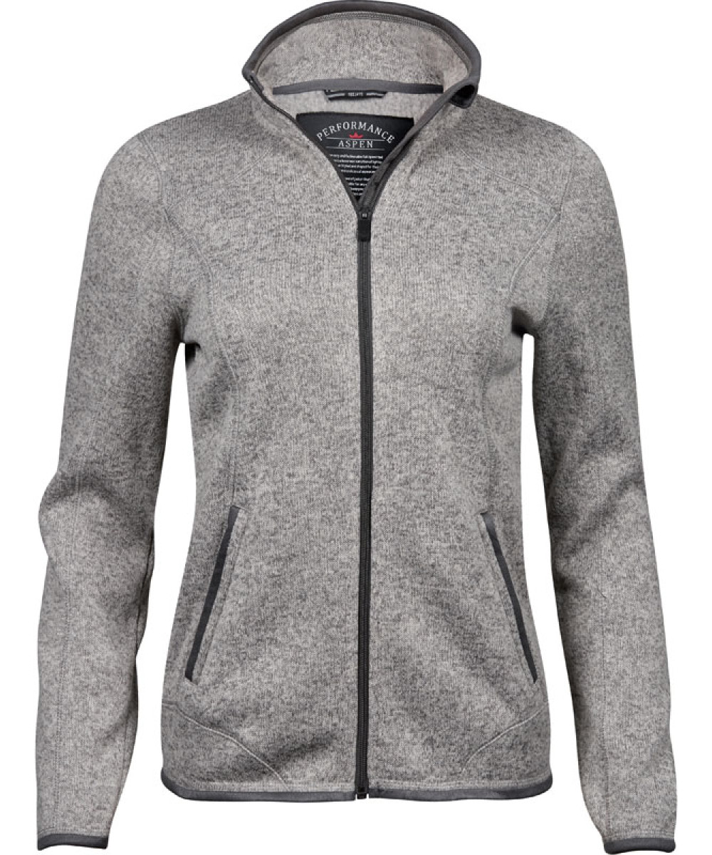 Tee Jays | 9616 Ladies' Melange Knitted Fleece Jacket