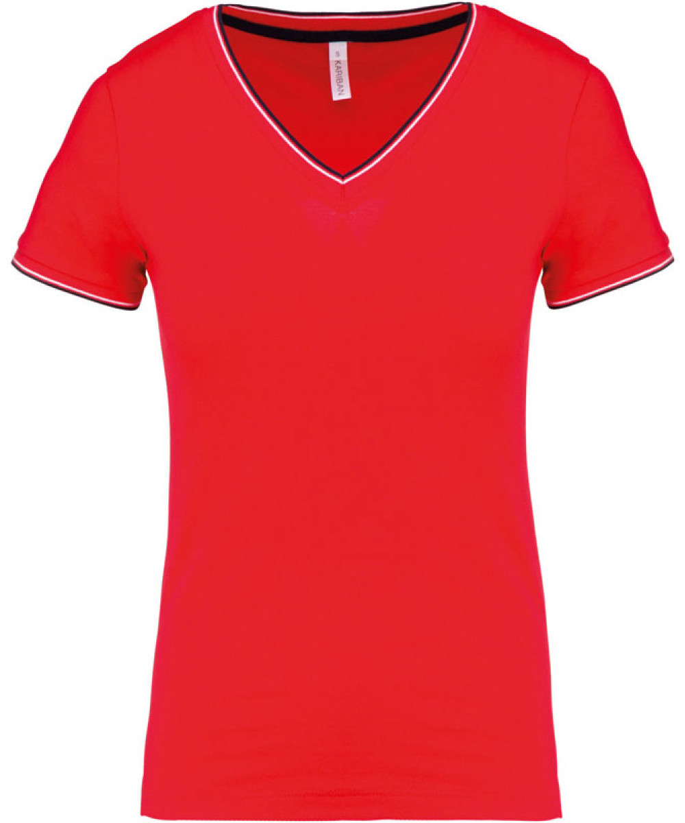 Kariban | K394 Ladies' Piqué V-Neck T-Shirt