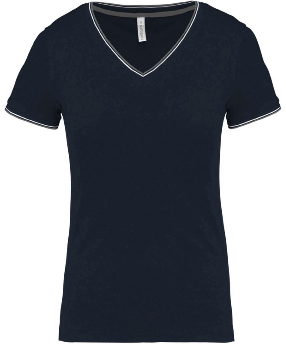 Kariban | K394 Ladies' Piqué V-Neck T-Shirt