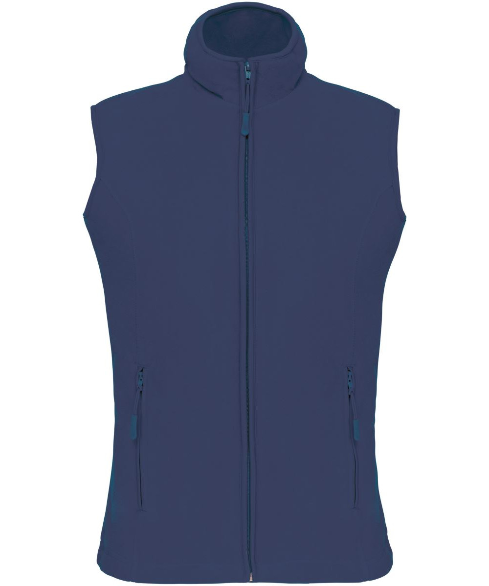 Kariban női softshell mellény céges logóval, gépi hímzéssel