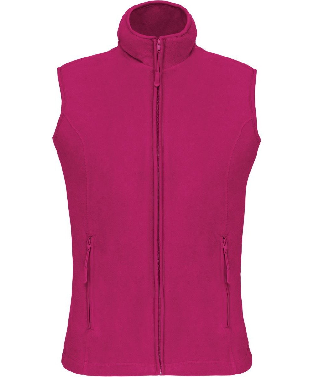 Kariban női softshell mellény céges logóval, gépi hímzéssel