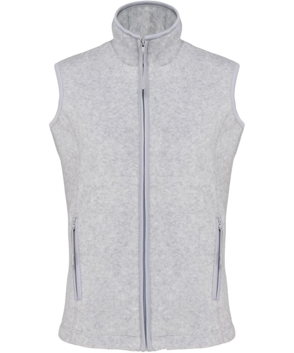 Kariban női softshell mellény céges logóval, gépi hímzéssel