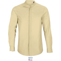 NEOBLU | Bart Men Poplin shirt with Mao collar long-sleeve