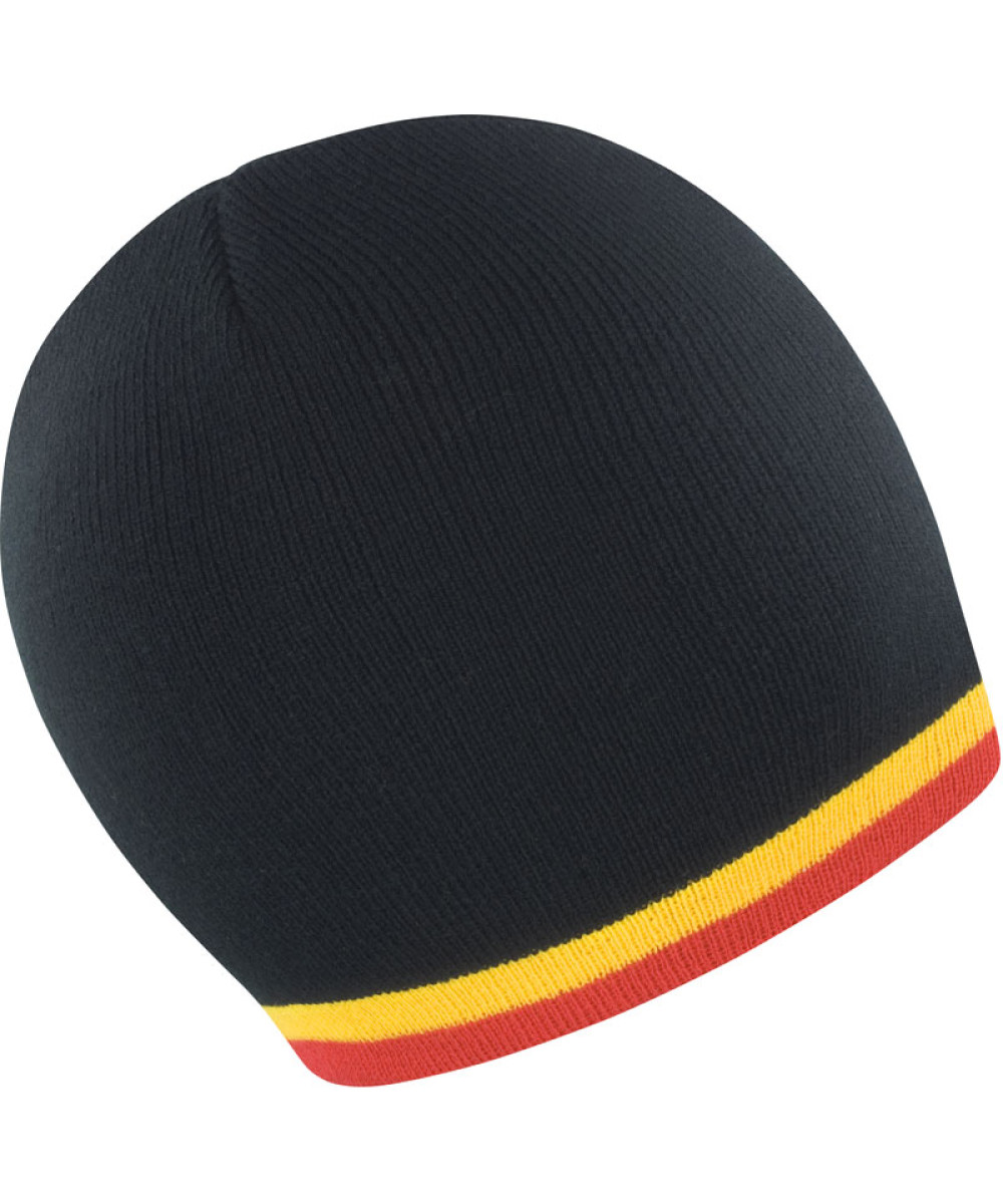 Result Winter Essentials | R368X Knitted Hat with contrasting Stripes