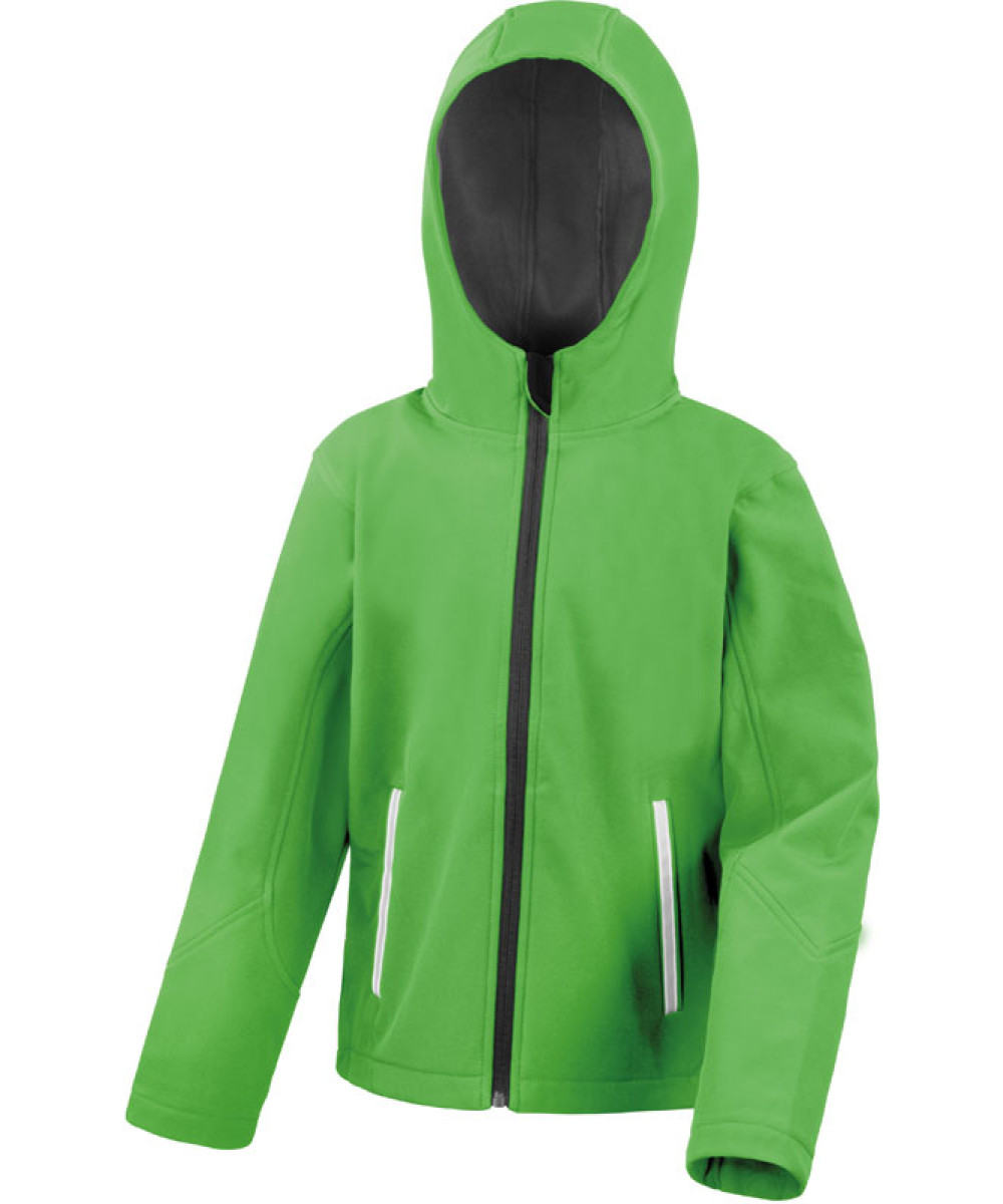 Result | R224JY Kids' 3-Layer Softshell Hooded Jacket