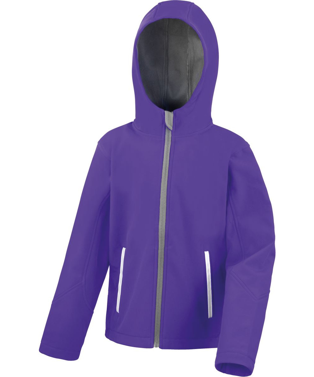 Result | R224JY Gyerek 3-Rétegű Softshell Kapucnis Kabát