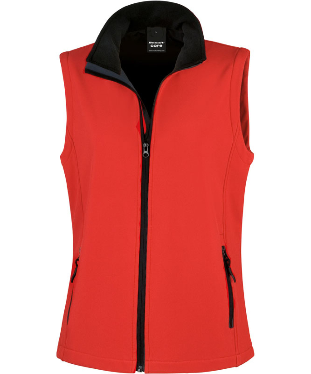 Result | R232F Ladies' 2-Layer Softshell Vest Printable