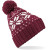 Burgundy/white