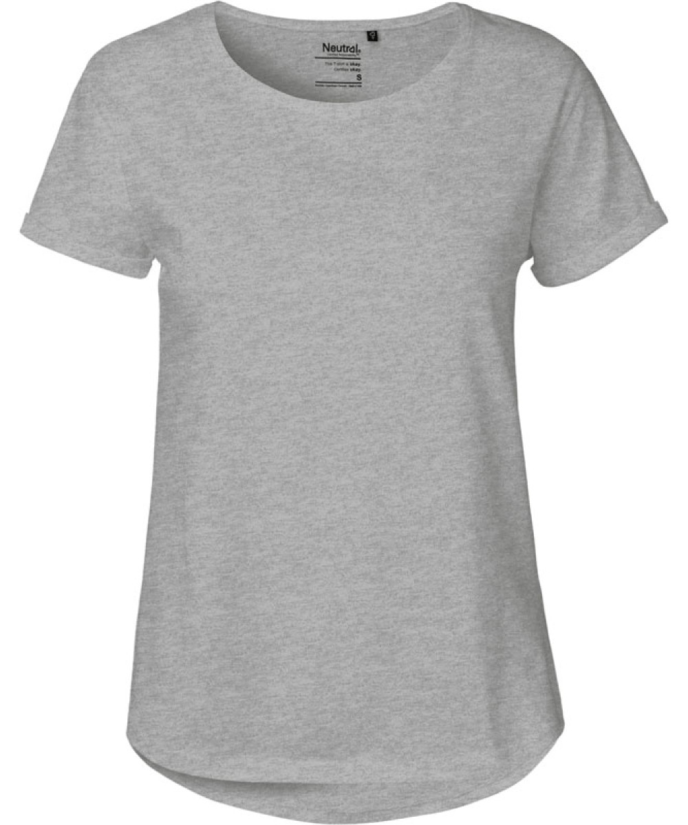 Neutral | O80012 Ladies' Organic Roll Sleeve T-Shirt