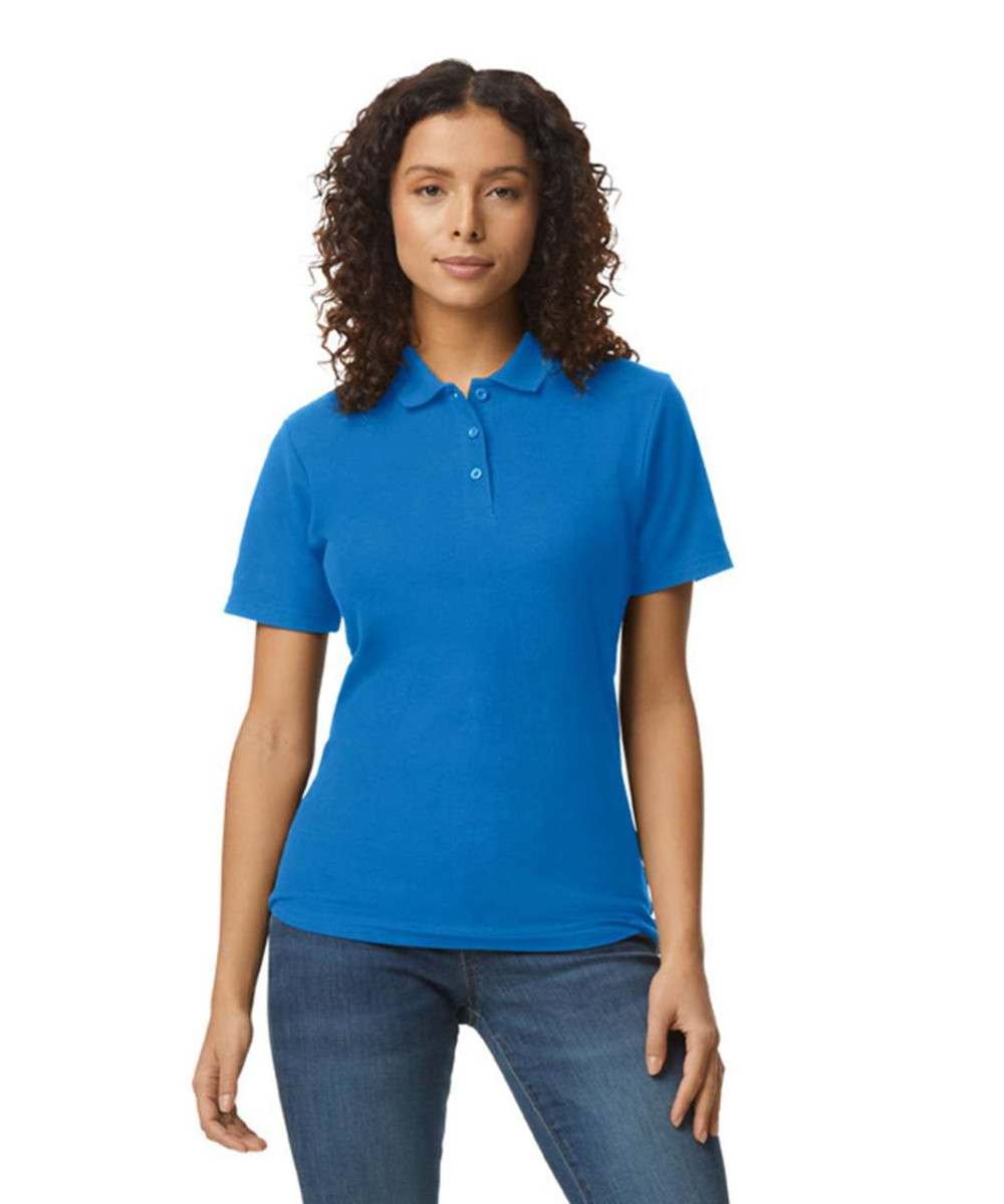 Gildan | GIL64800-B3 Softstyle® Ladies' Double Piqué Polo with 3 Colour-Matched Buttons