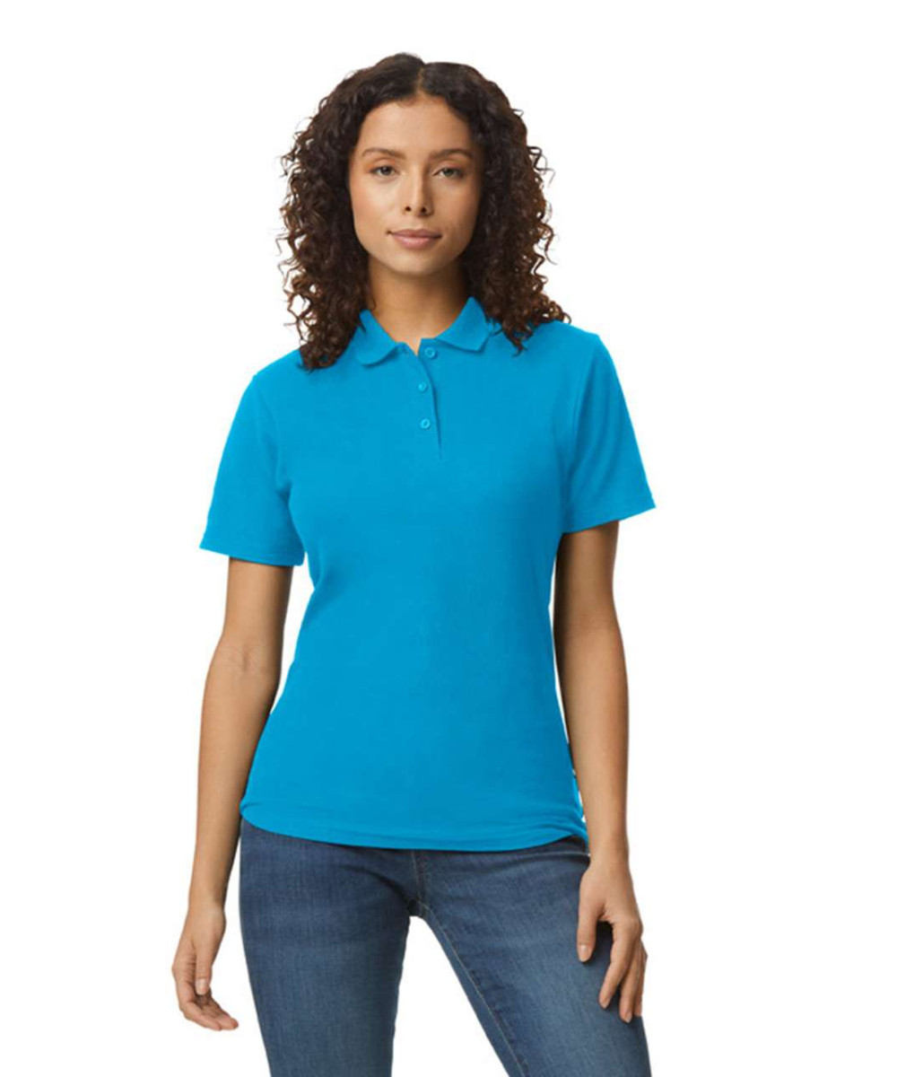 Gildan | GIL64800-B3 Softstyle® Ladies' Double Piqué Polo with 3 Colour-Matched Buttons