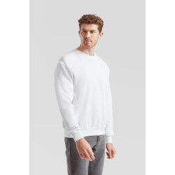 Fruit of the Loom | Classic Set-In kerek nyakú pulóver white L– Outlet ajánlat