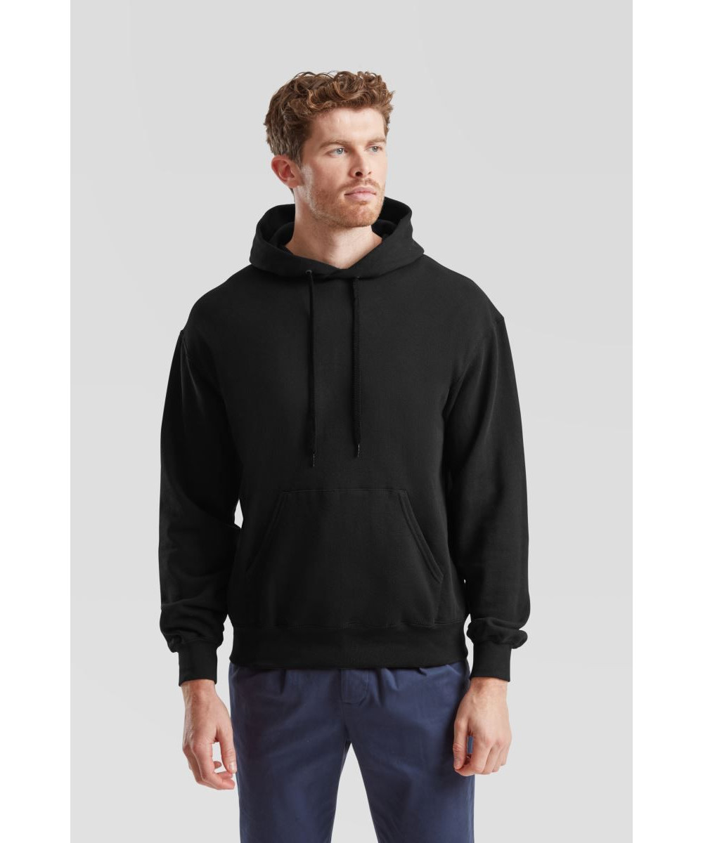 Fruit of the Loom | Classic Hooded kapucnis pulóver black L – Outlet ajánlat