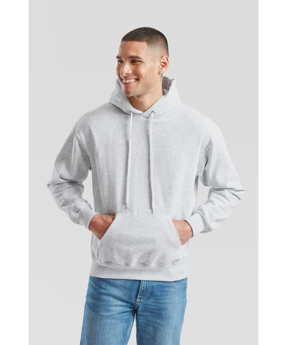 Fruit of the Loom | Classic Hooded kapucnis pulóver heather grey 4XL – Outlet ajánlat