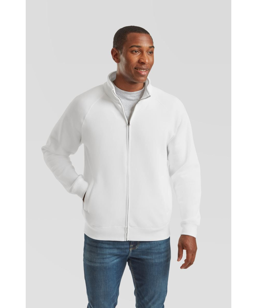 Fruit of the Loom | Premium Sweat cipzáras pulóver white 2XL – Outlet ajánlat