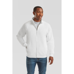 Fruit of the Loom | Premium Sweat cipzáras pulóver white 2XL – Outlet ajánlat