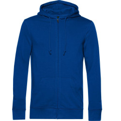 B&C | Inspire Zipped Hood Férfi Kapucnis Pulóver royal 2XL - Outlet Ajánlat