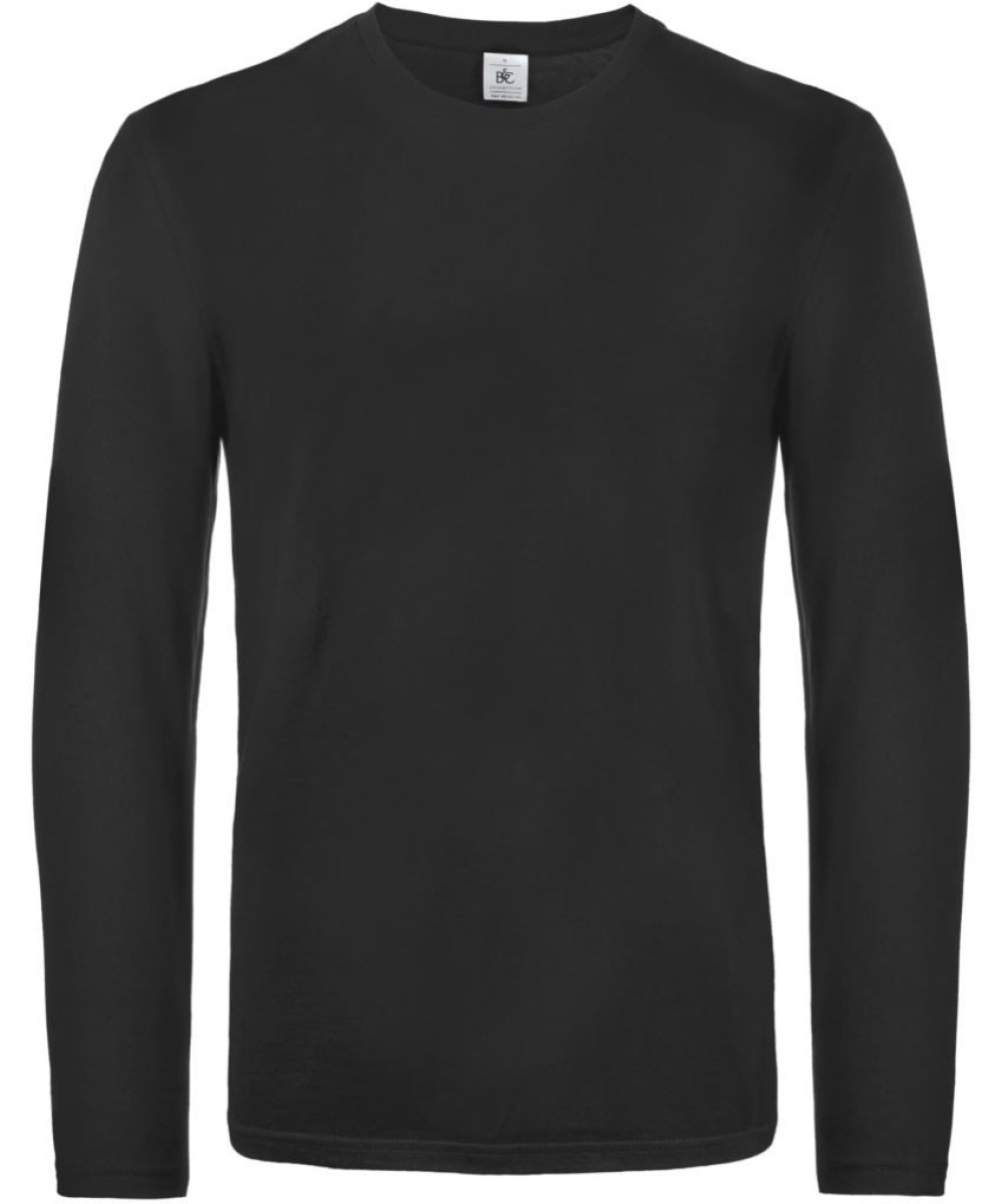 B&C | E190 hosszú ujjú férfi póló black L – Outlet ajánlat